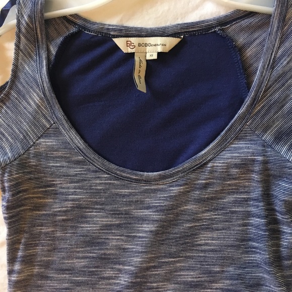 Sexy Blue BCBG Cold Shoulder dress - Picture 5 of 8